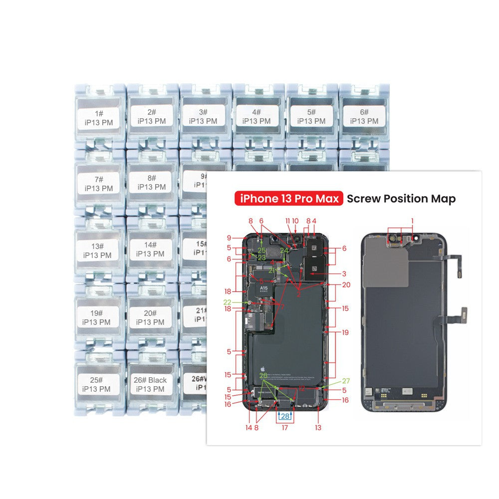 Full Set Screws Replacement Part for iPhone 13 Pro Max Full Set Screws Replacement Part for iPhone 13 Pro Max